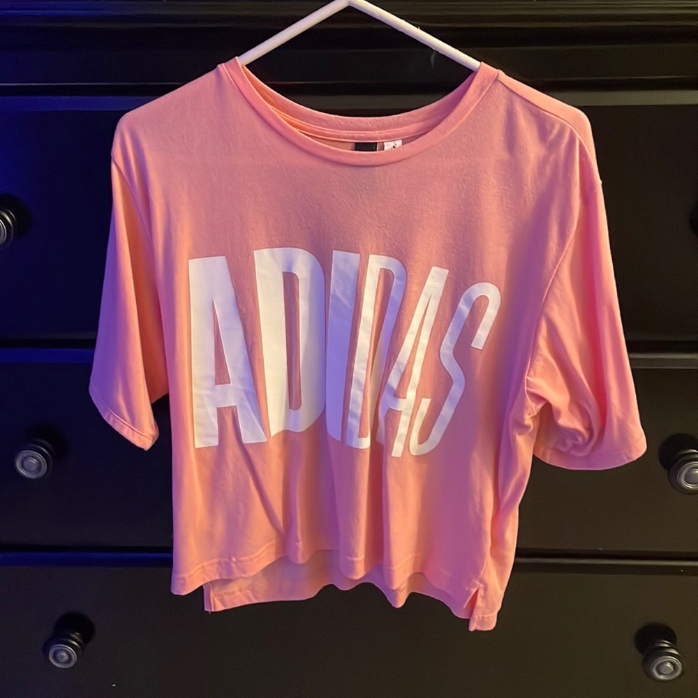 Pink Adidas Crop Top